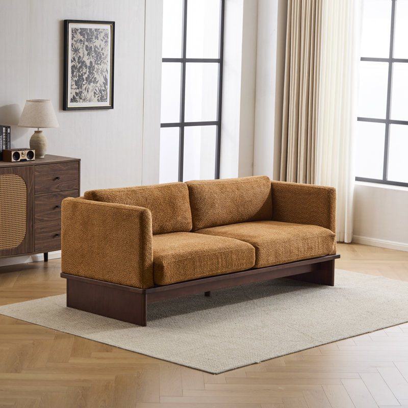 NFusion Kaelen Modern 3-Seater Upholstered Sofa With Solid Wood